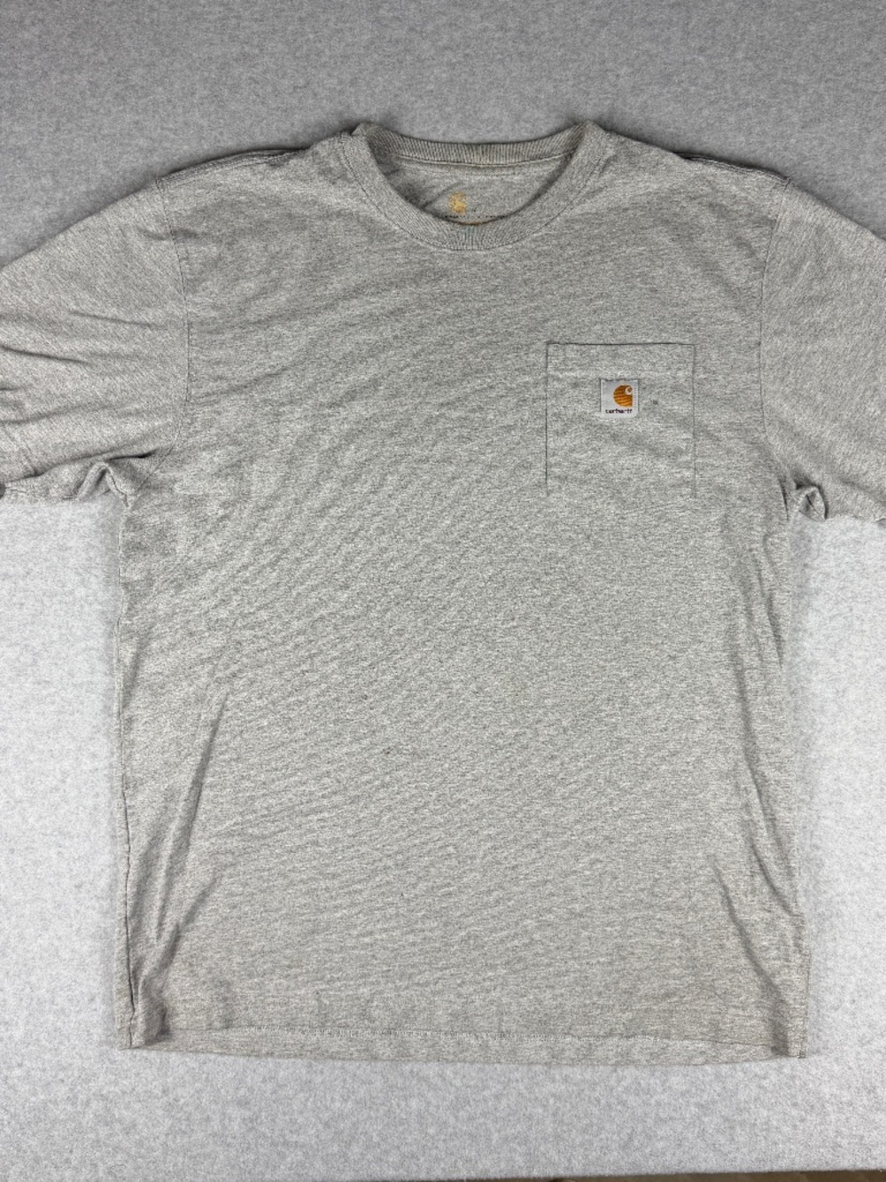 Carhartt Mens Distressed Pocket T-Shirt Gray Thrashed Workwear Skater Tee XL
